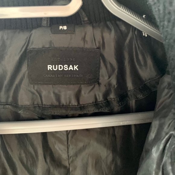 RUDSAK BLACK FAUX FUR WINTER JACKET - Picture 4 of 5